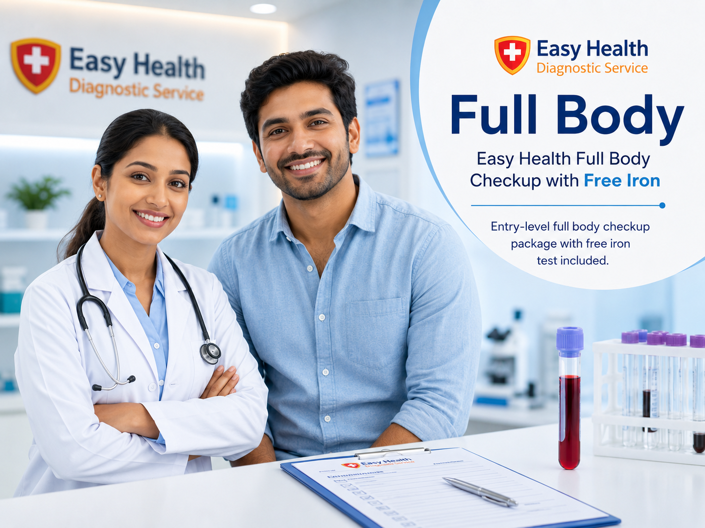 Easy Health Full Body Checkup with Free Iron image